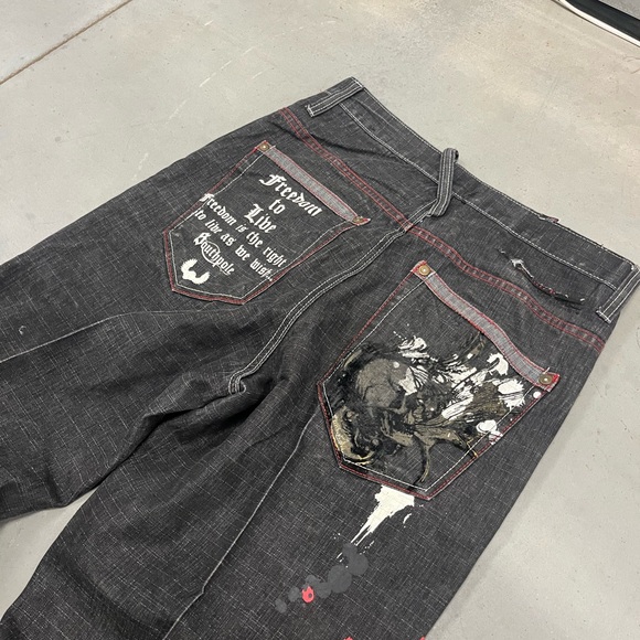 Vintage Y2K Late 90s / Early 00s Southpole Baggy Grail Jeans Size 34 - Picture 1 of 8
